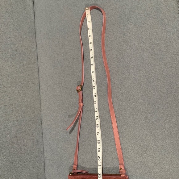 Lucky‎ Brand Crossbody Bag Suede Leather Mauve Pink Small Purse - Picture 8 of 8